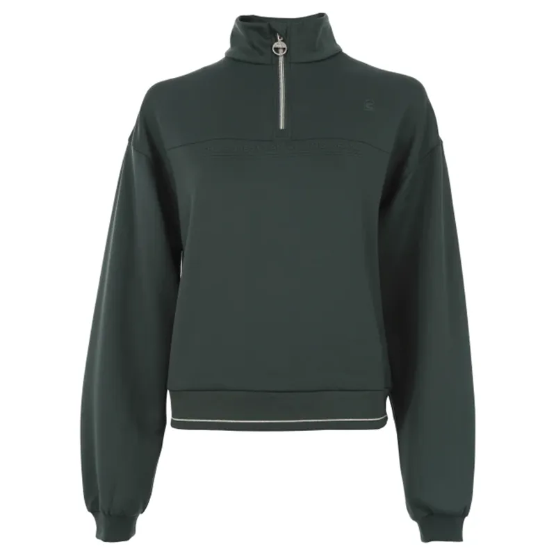 Cavallo Eiske Ladies 1/4 Zip Sweatshirt - Deep Green